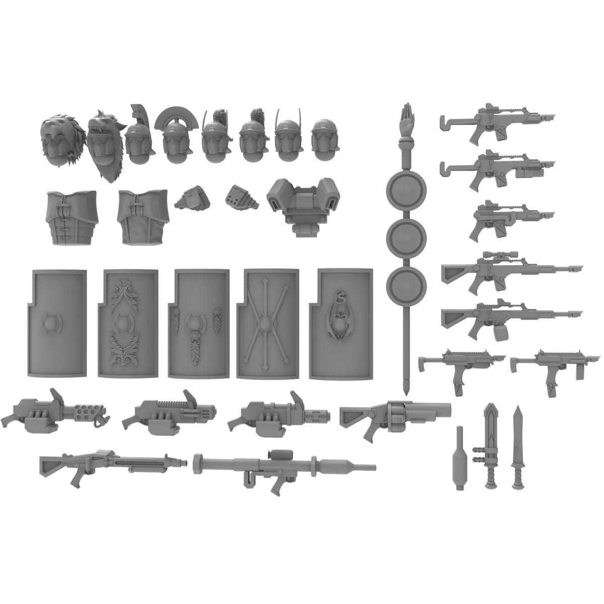 Roman Sci-Fi Asset Pack (sculpted by That Evil One)