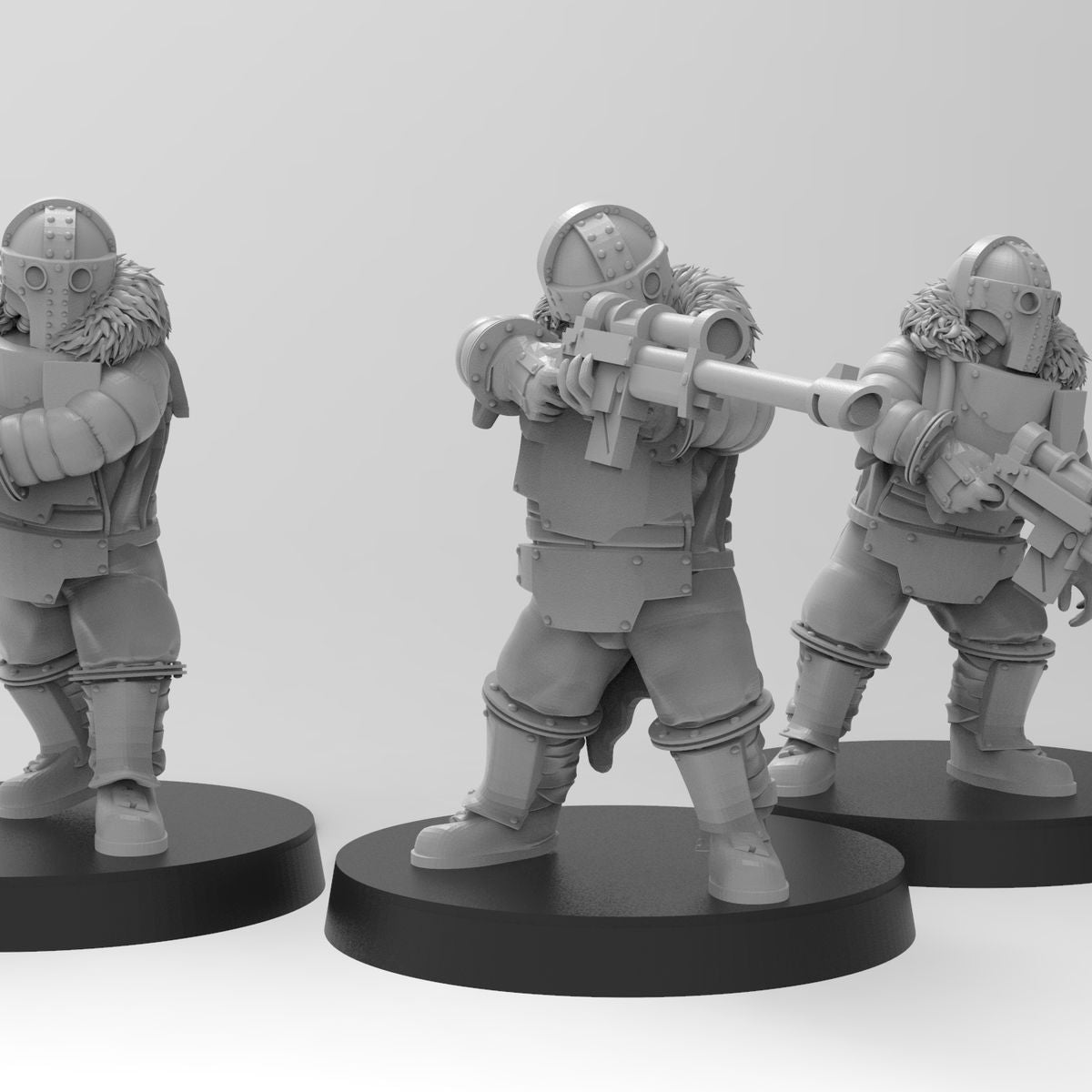 Lunar Auxilia Halfling Snipers (sculpted by That Evil One)