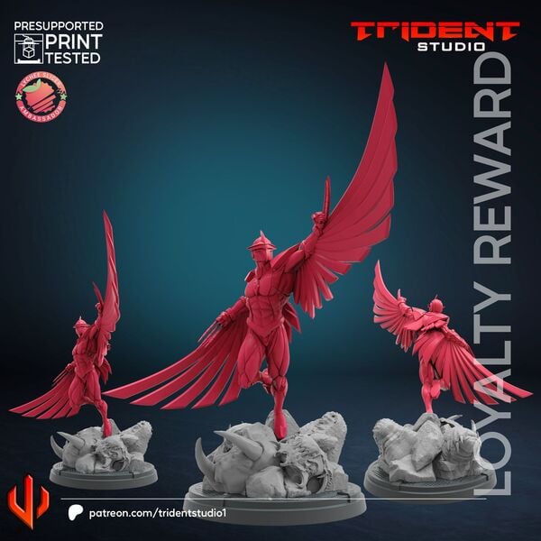 Darkhawk (Fan art sculpted by Trident Studio) (Crisis Protocol Proxy/Alternative)