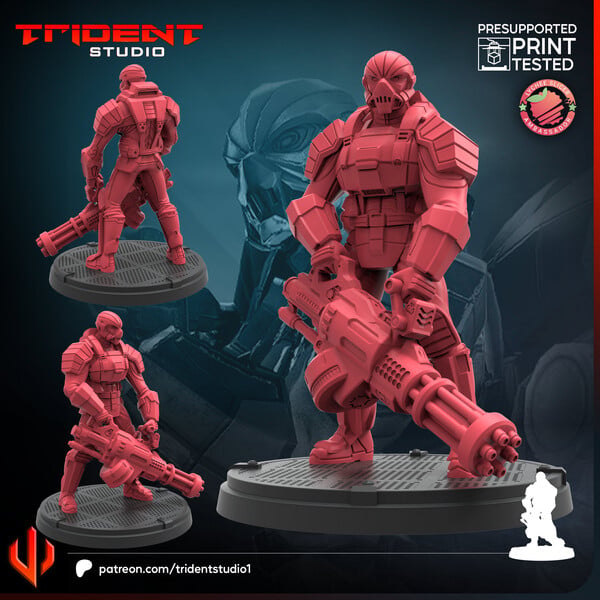 Hydra Heavy Armor (Fan art sculpted by Trident Studio) (Crisis Protocol Proxy/Alternative)
