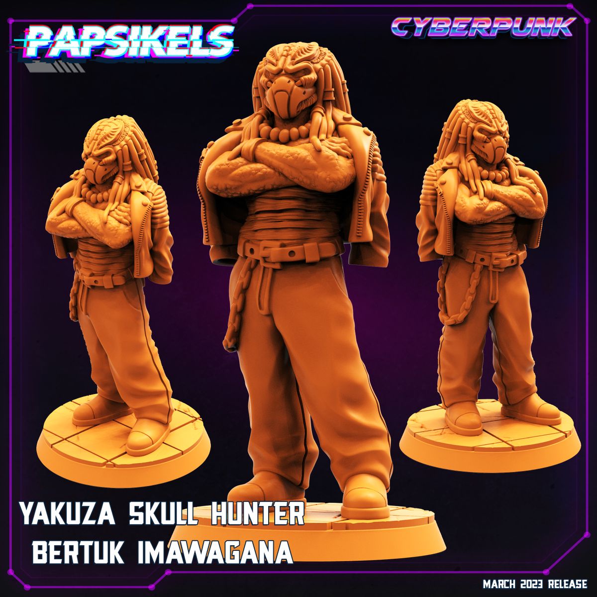 Yakuza Skull Hunter Bertuk Imawagana (Sculpted by Papsikels)