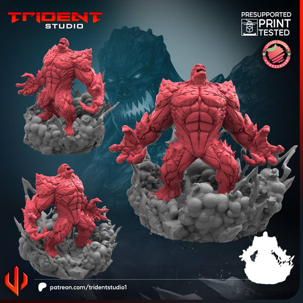 Titan Hulk (Fan art sculpted by Trident Studio) (Crisis Protocol Proxy/Alternative)