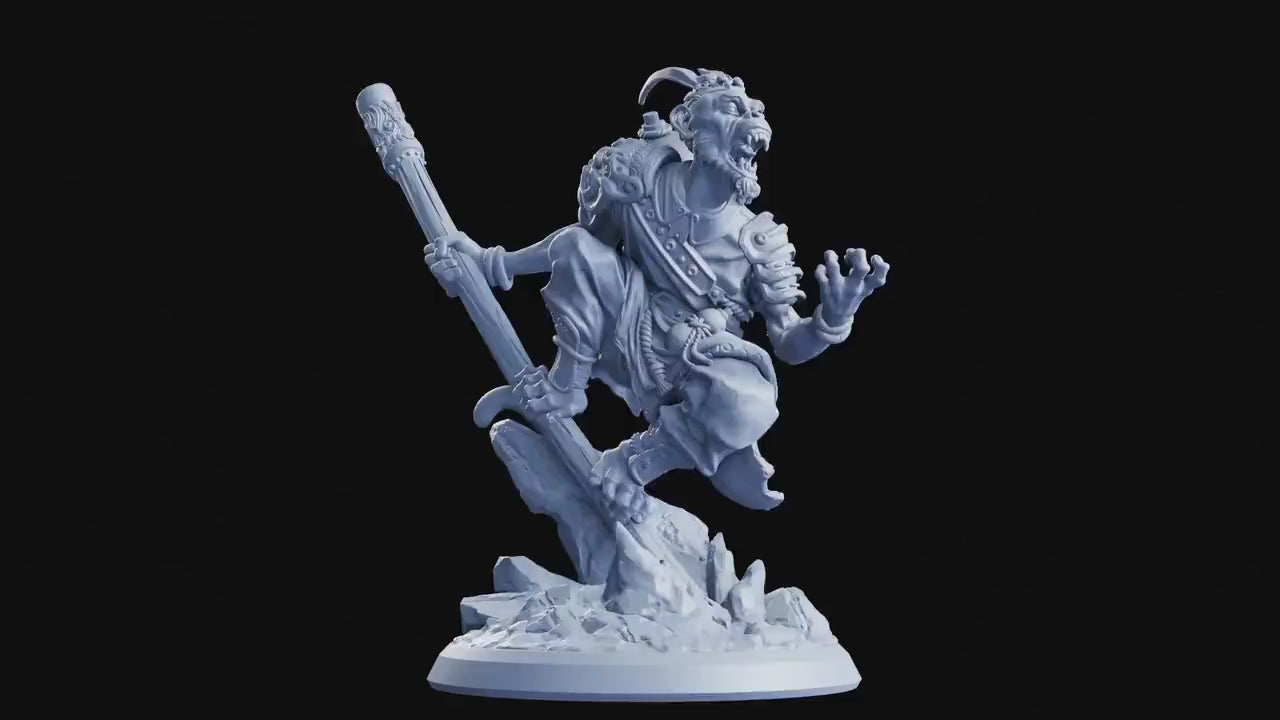 Monkey King - The Crimson Calamity (sculpted by Flesh of Gods miniatures)