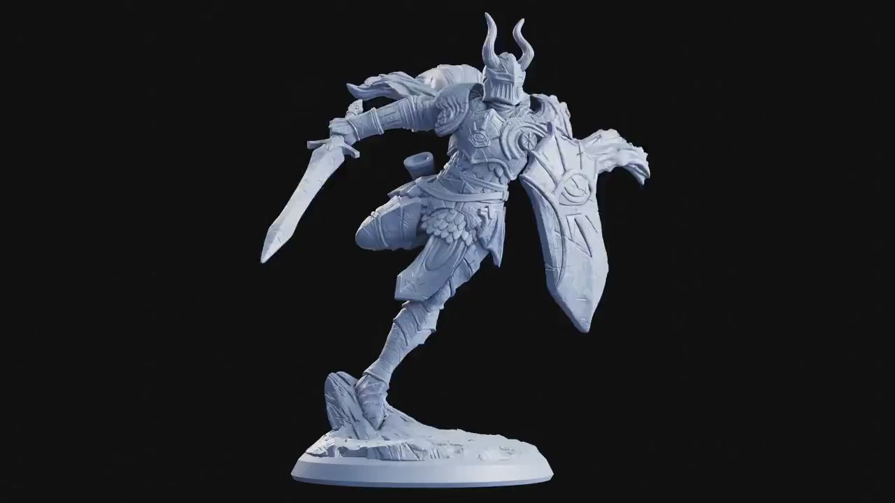 Aimer, Human Knight - The Crimson Calamity (sculpted by Flesh of Gods miniatures)