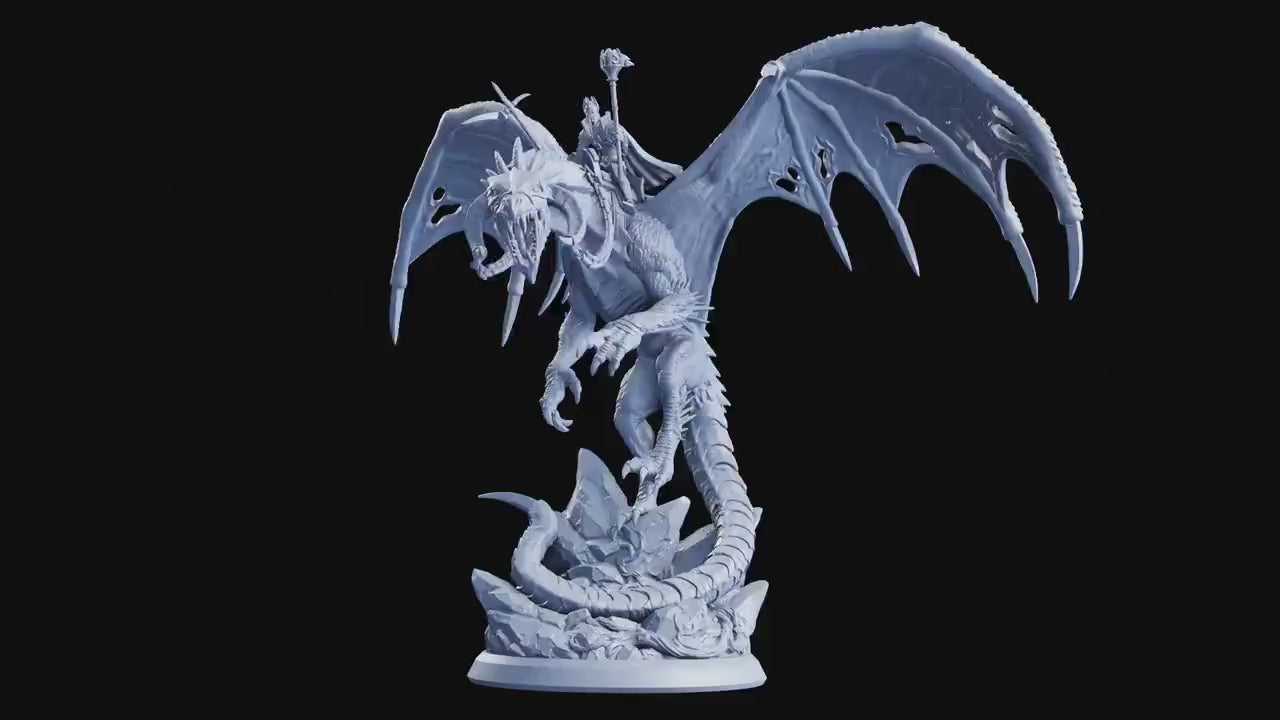 Krughor, Death Dragon Rider - The Crimson Calamity (sculpted by Flesh of Gods miniatures)