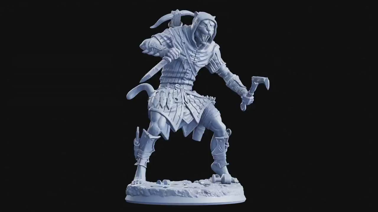Red Silence, Panther Rogue - The Crimson Calamity (sculpted by Flesh of Gods miniatures)