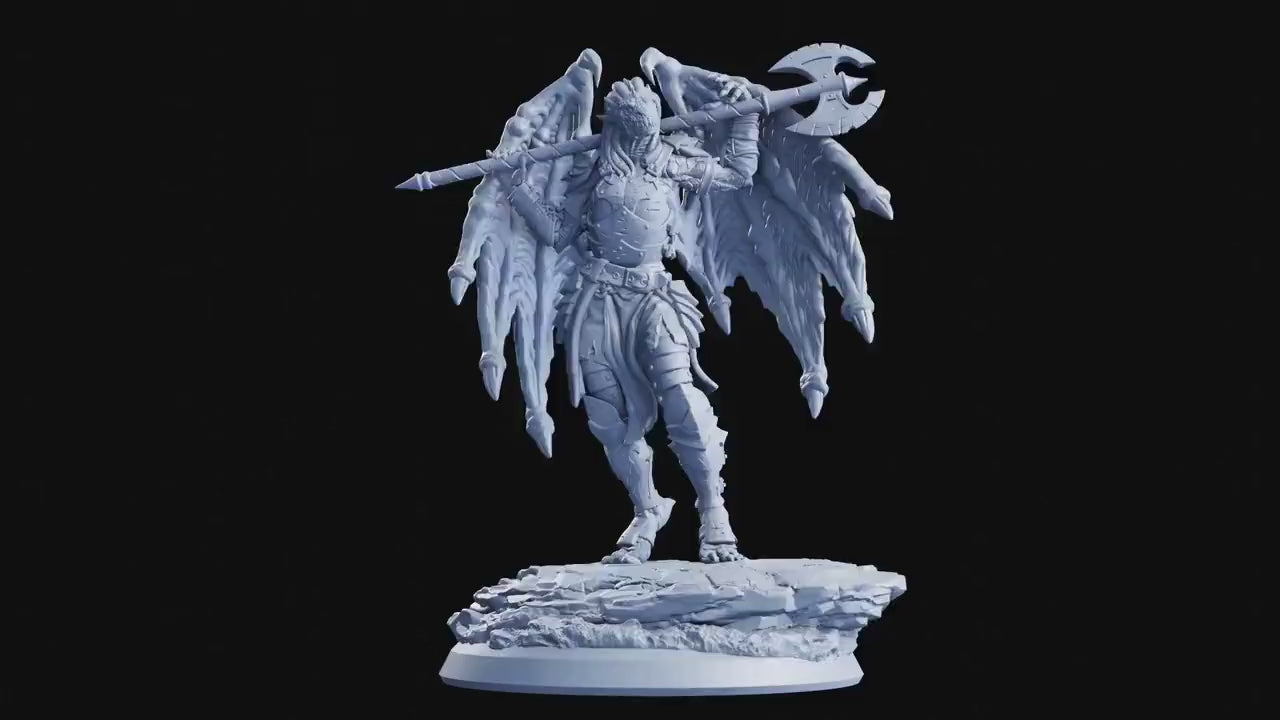 Draconian Knight (Female) - The Crimson Calamity (sculpted by Flesh of Gods miniatures)