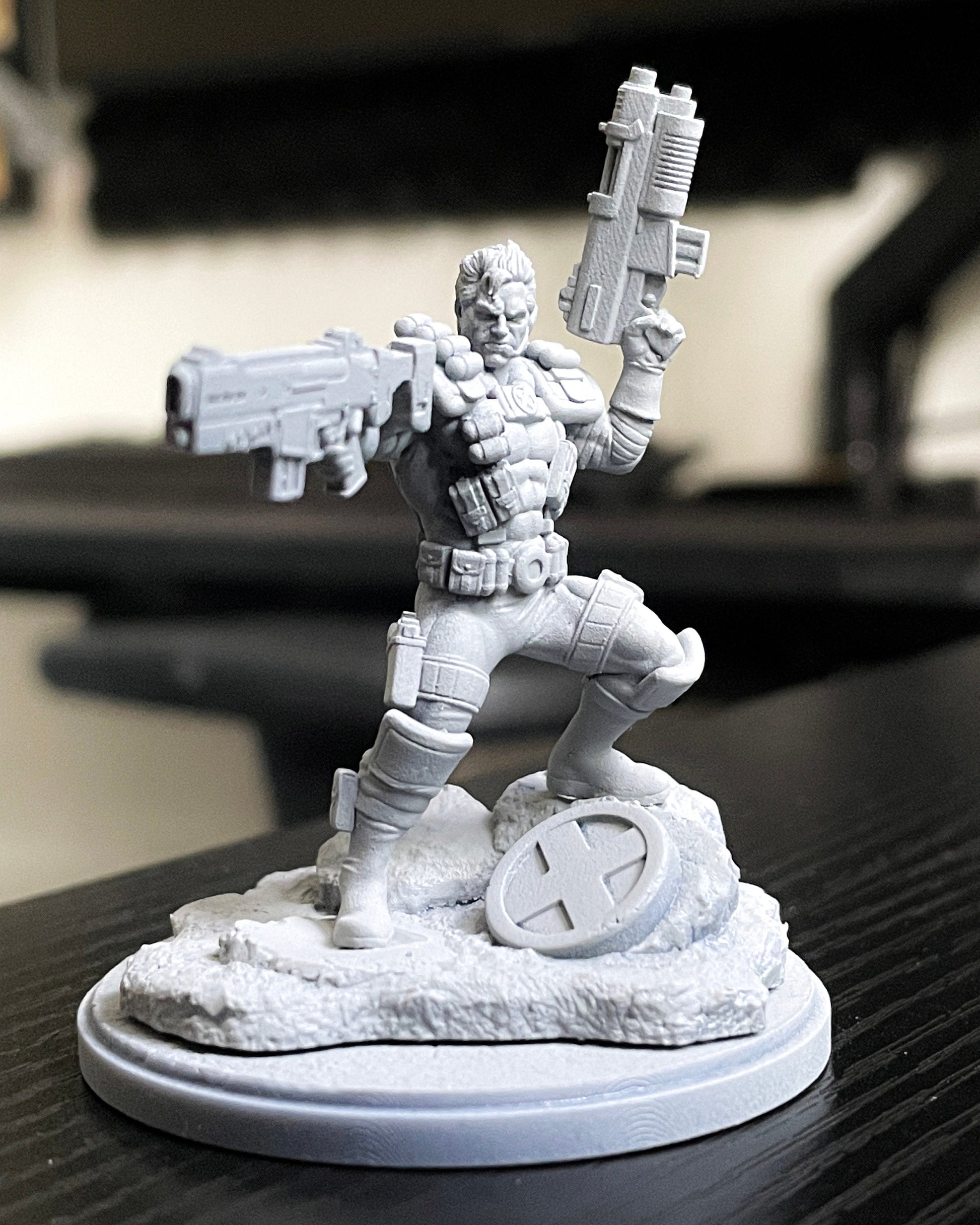 Cable / Nathan Summers / Satellite Winters 40mm miniature (sculpted by C27 collectibles) (Crisis Protocol Proxy/Alternative)