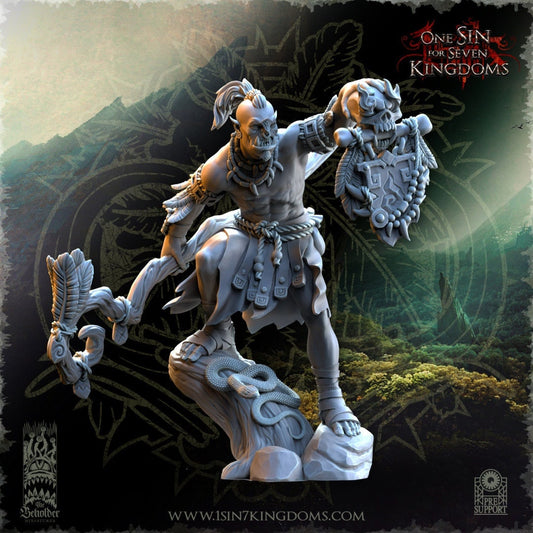 Ashtarak, Salanaar Orc Shaman (sculpted by Beholder Miniatures)