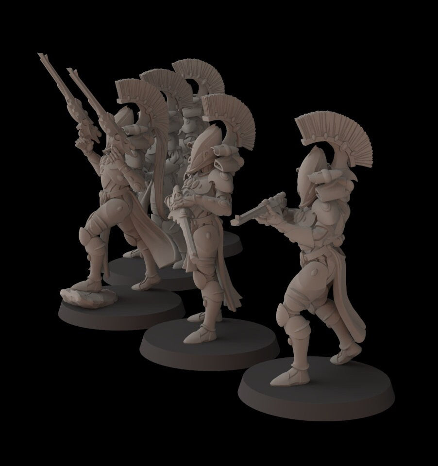 Aeterni Elite Guards - set of 5 (Sculpted by Fantasy Cult Miniatures)
