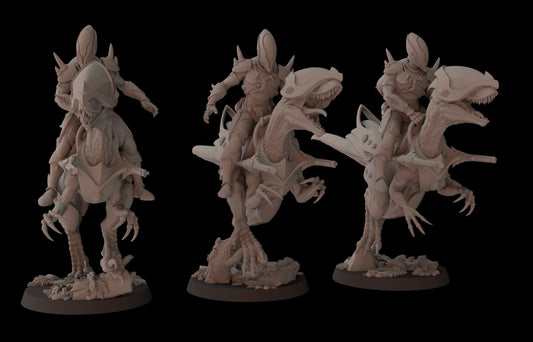 Aeterni Deinonichus riders - set of 3 (Sculpted by Fantasy Cult Miniatures)