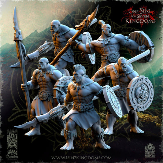 Salanaar Orcs Warriors (sculpted by Beholder Miniatures)