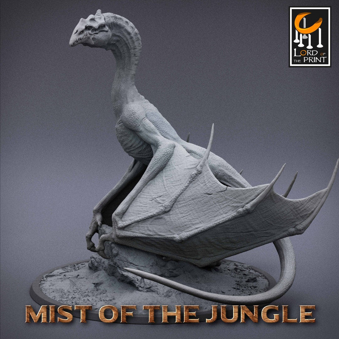Prehistoric Wyvern - Staring (Sculpted by Lord of the Print)