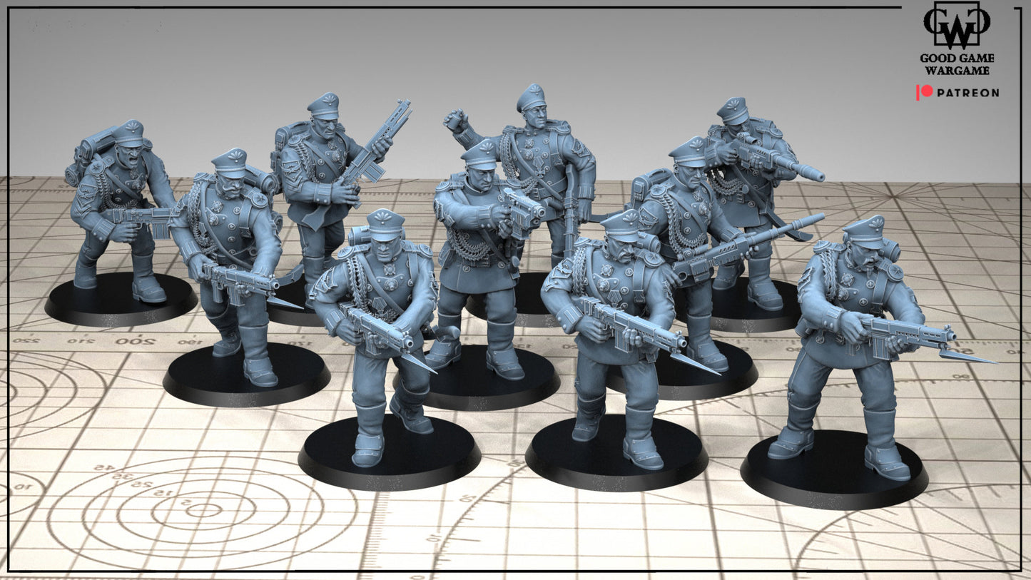 Steel Guard Trooper Squad (10) (Sculpted by Good Game Wargame)