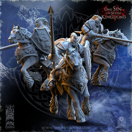 Stormwolves Storm-Knights (sculpted by Beholder Miniatures)