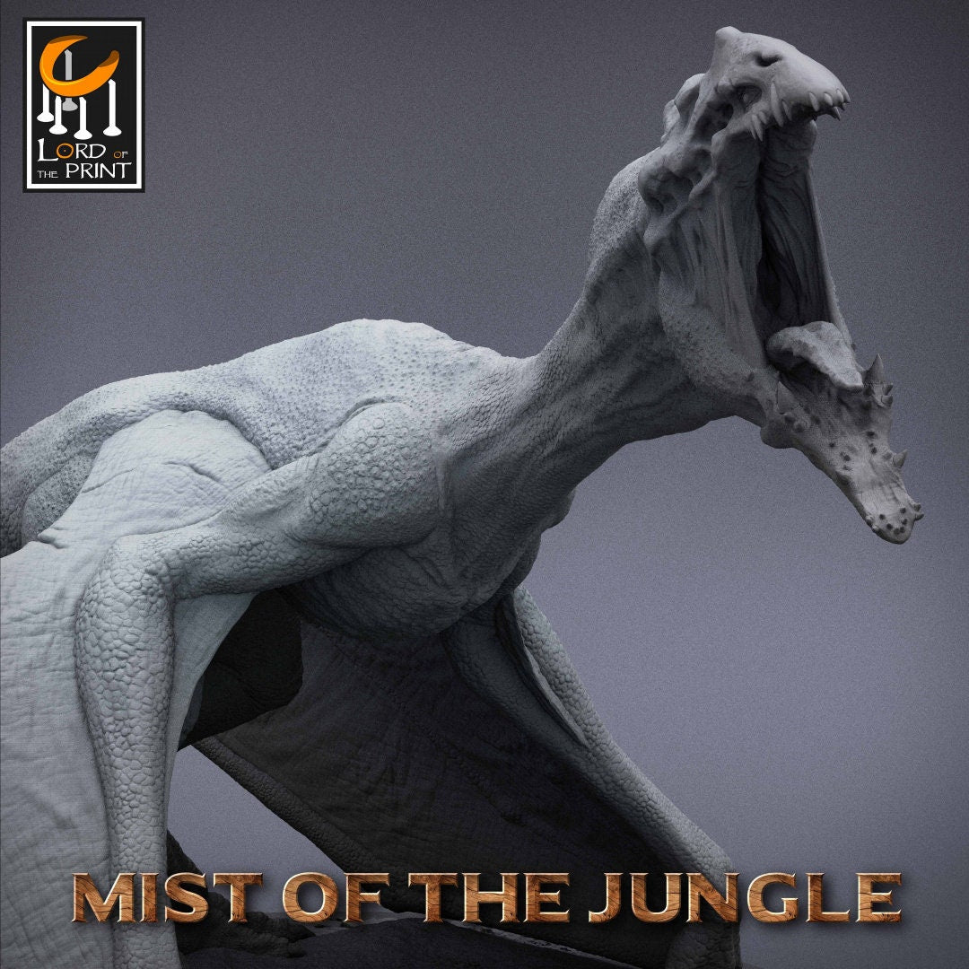 Prehistoric Wyvern - Screaming (Sculpted by Lord of the Print)
