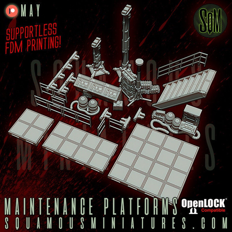 Jungle Maintenance Platform (Sculpted by Squamous Miniatures)