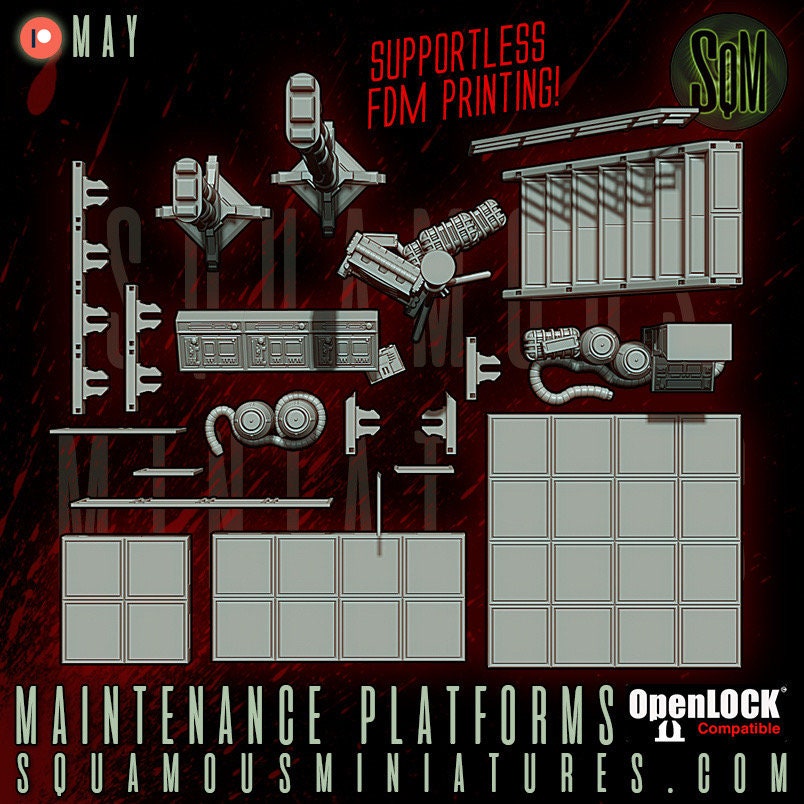 Jungle Maintenance Platform (Sculpted by Squamous Miniatures)