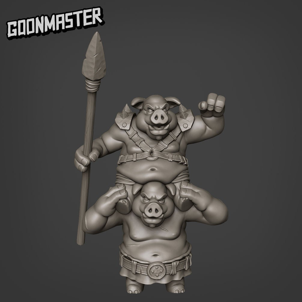 Piggyback Pig - Hogs of War (Sculpted by Goon Master Games)