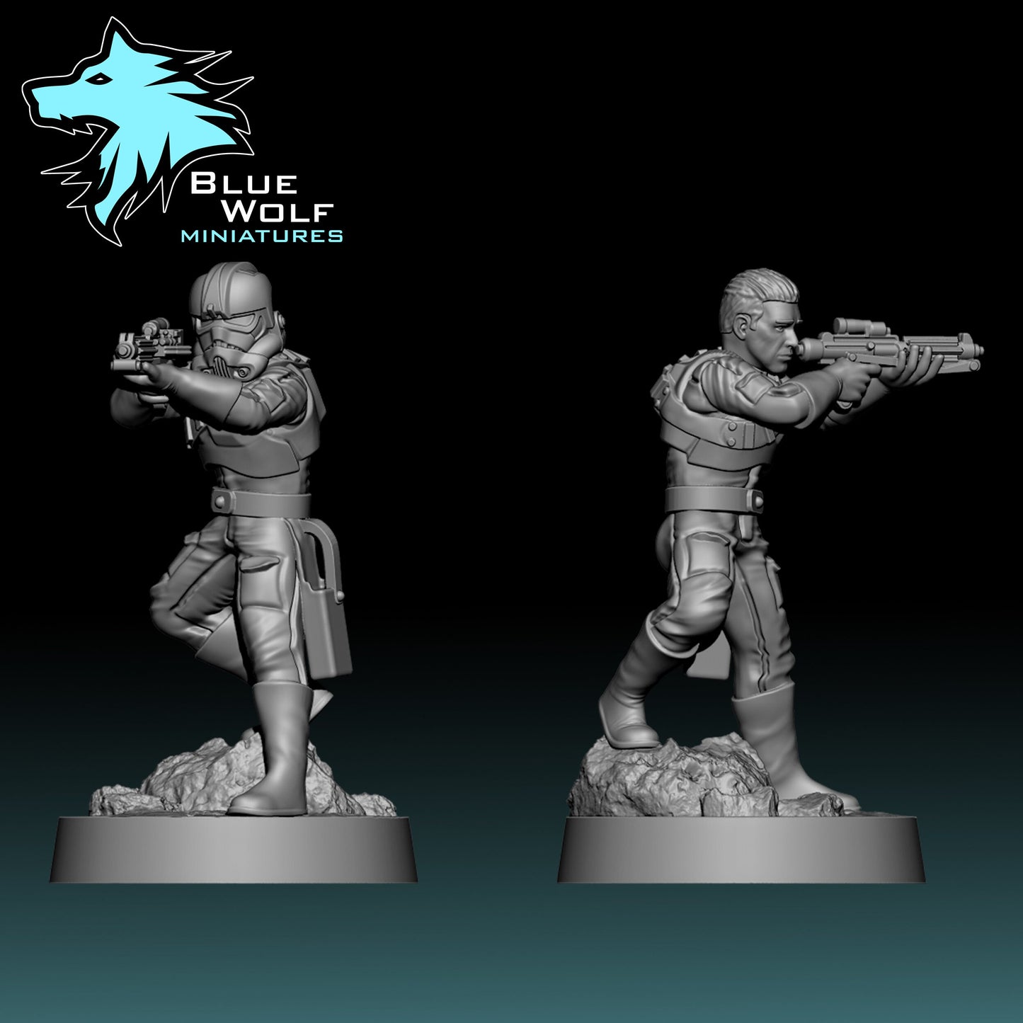 Diablo Squad Fidel Soldier (sculpted by Blue Wolf Miniatures)