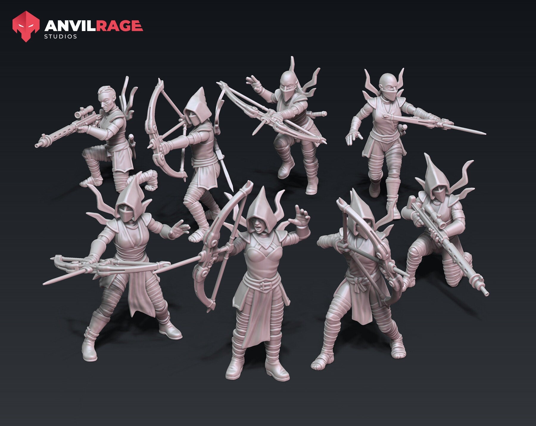 Sisters of the Night Kit - set of 8 (Sculpted by Anvilrage Studios)