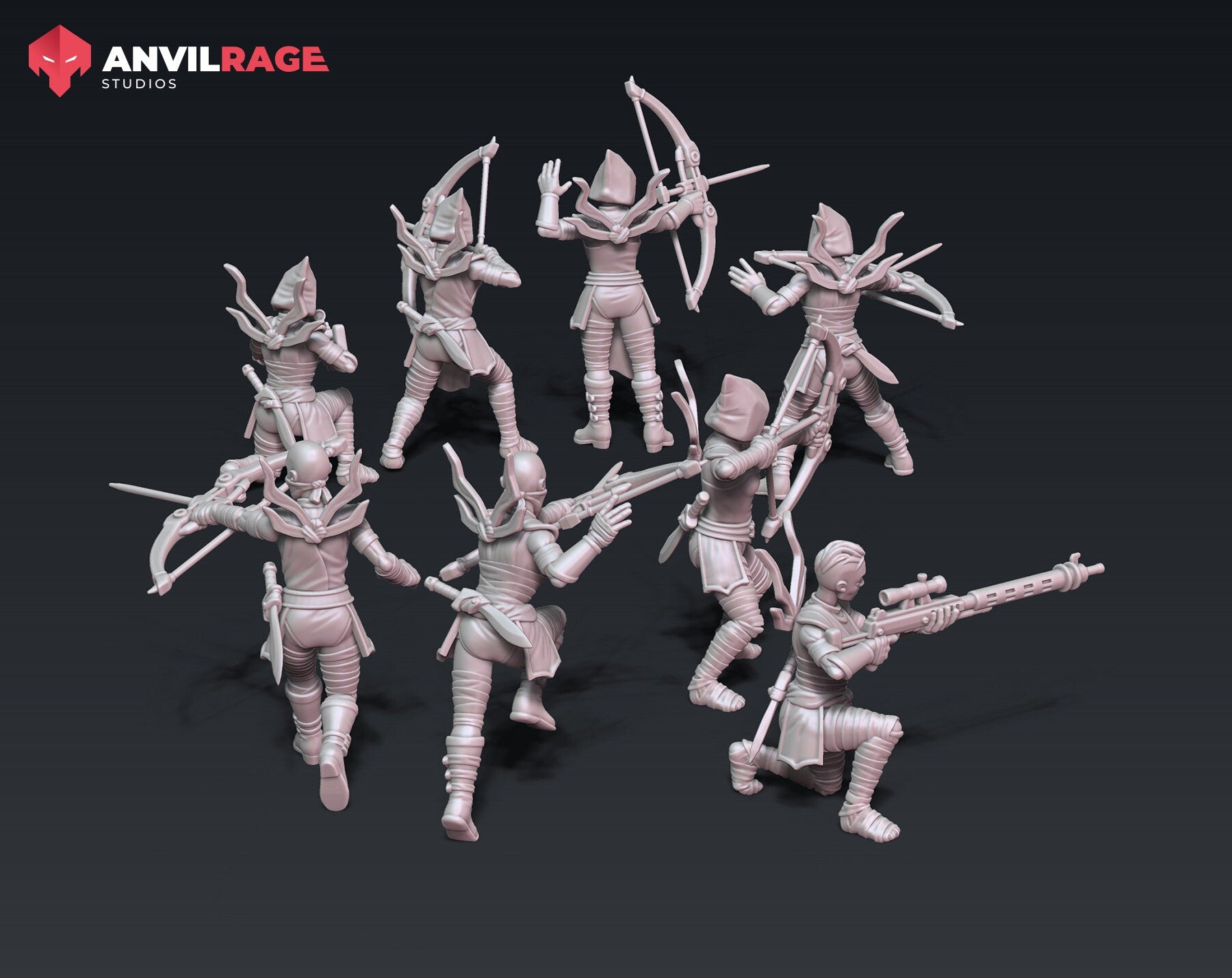 Sisters of the Night Kit - set of 8 (Sculpted by Anvilrage Studios)