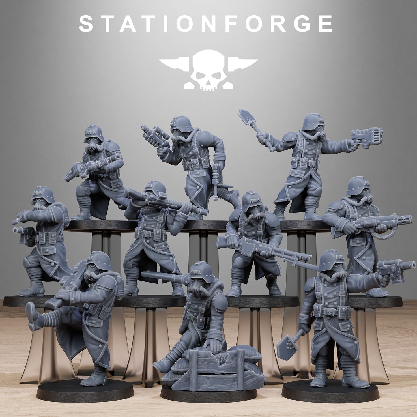 Grimguard Shovel Trenchers (Sculpted by Station Forge)