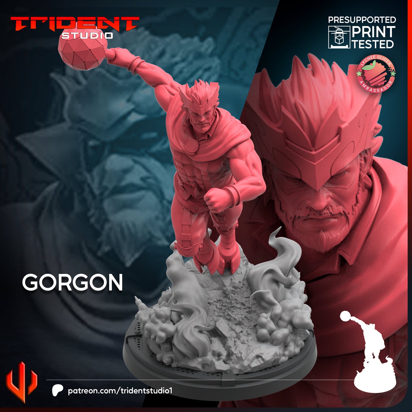Gorgon(Fan art sculpted by Trident Studio) (Crisis Protocol Proxy/Alternative)