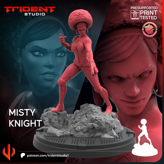 Misty Knight(Fan art sculpted by Trident Studio) (Crisis Protocol Proxy/Alternative)