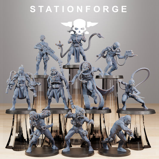 GrimCorp Bounty Hunters - set of 10 (sculpted by Stationforge)