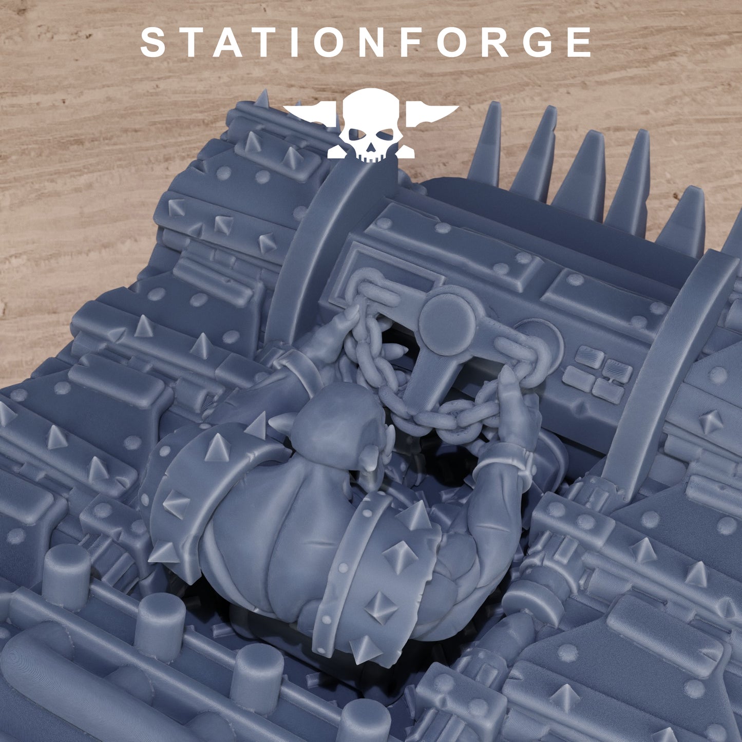 Orkaz Mini Tank - full kit (Sculpted by Stationforge)