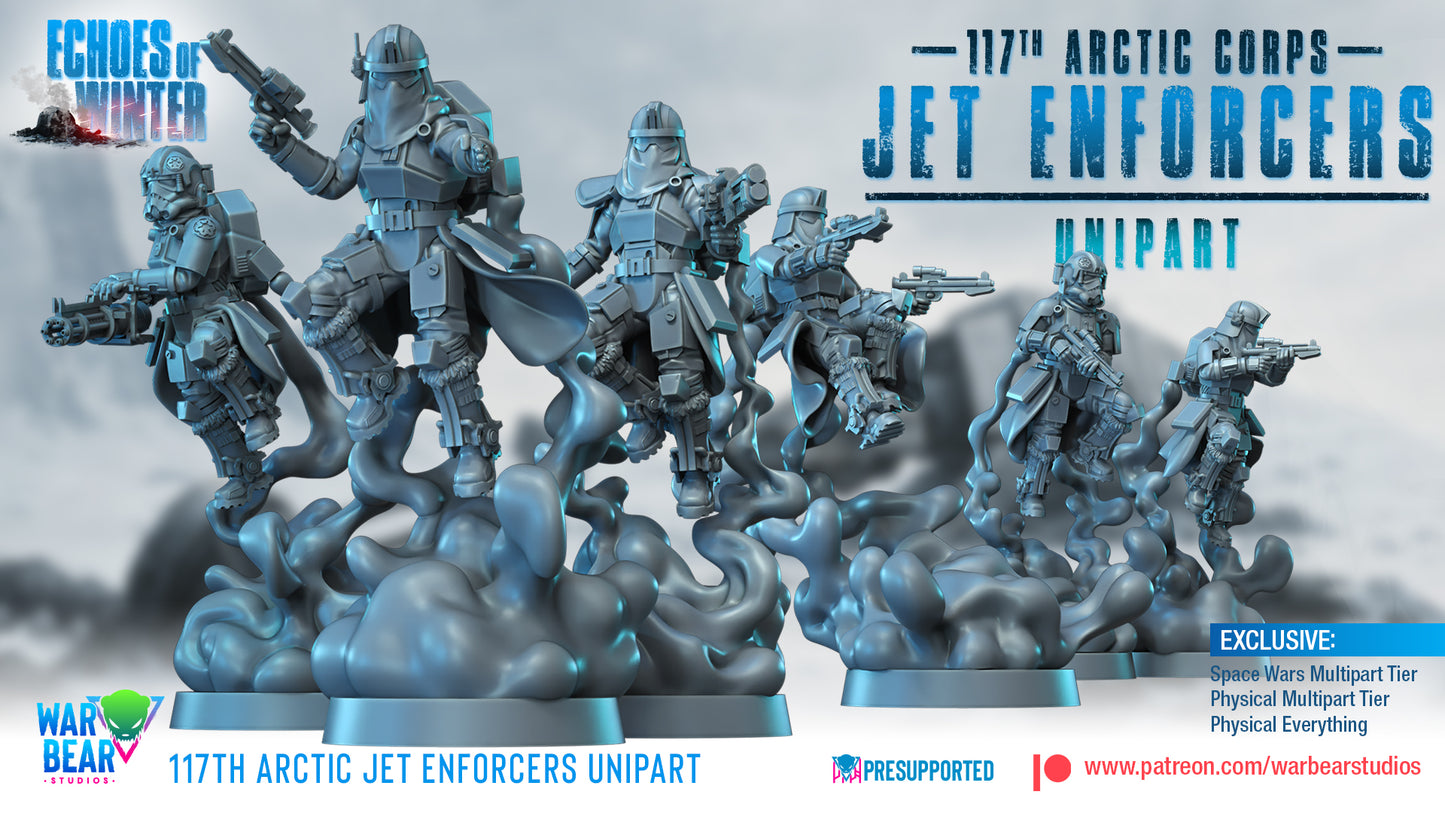 117th Arctic Jet Enforcers - Unipart - set of 16 (Sculpted by War Bear Studios)