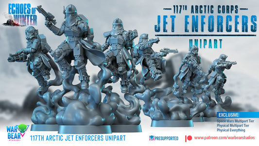 117th Arctic Jet Enforcers - Unipart - set of 16 (Sculpted by War Bear Studios)