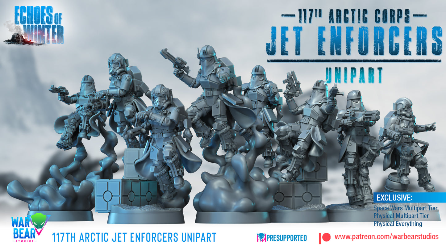 117th Arctic Jet Enforcers - Unipart - set of 16 (Sculpted by War Bear Studios)