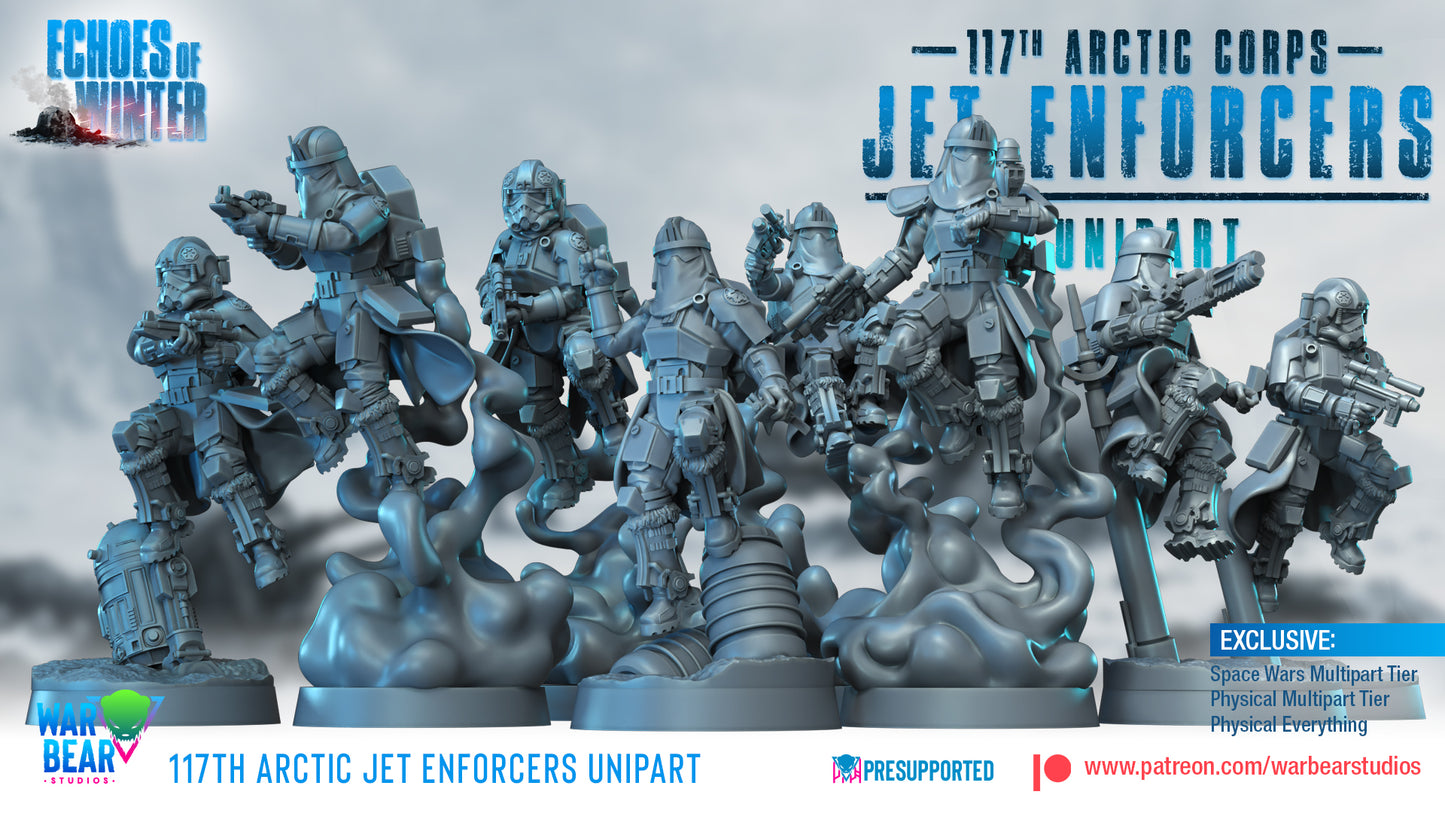 117th Arctic Jet Enforcers - Unipart - set of 16 (Sculpted by War Bear Studios)