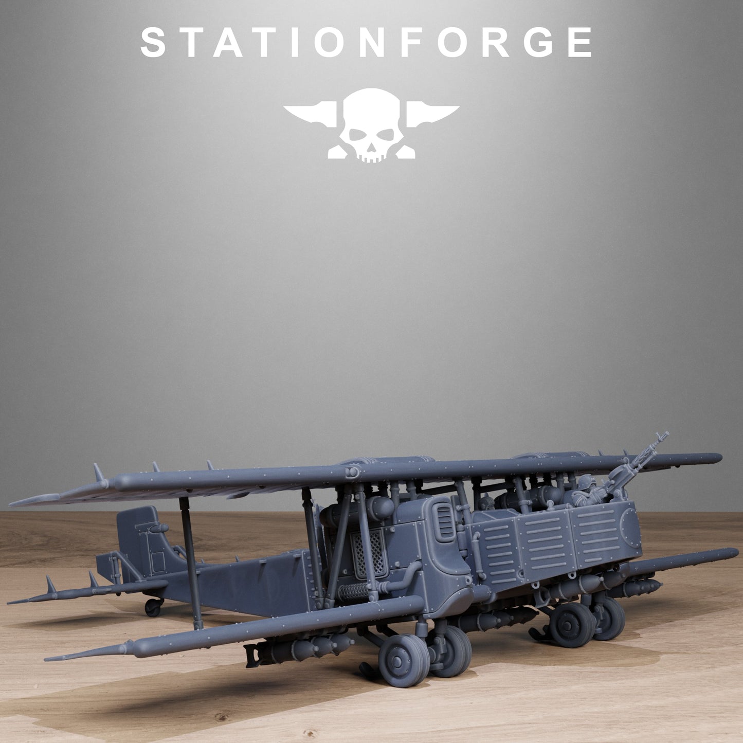 Grimguard Iron Biplane (Sculpted by Stationforge)