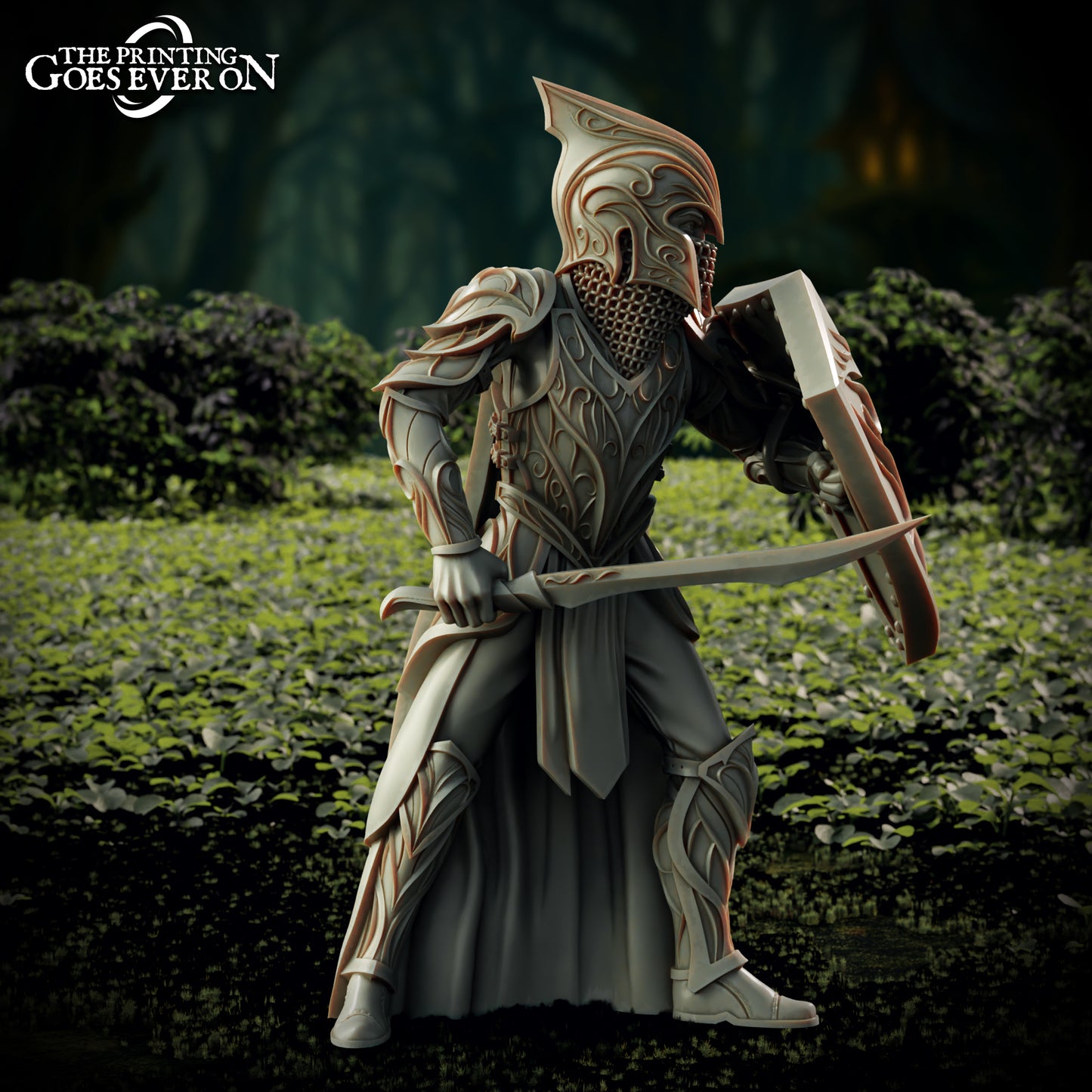 Elderwood Greenmantle Swordsmen - set of 3 (Sculpted by Printing Goes Ever On)