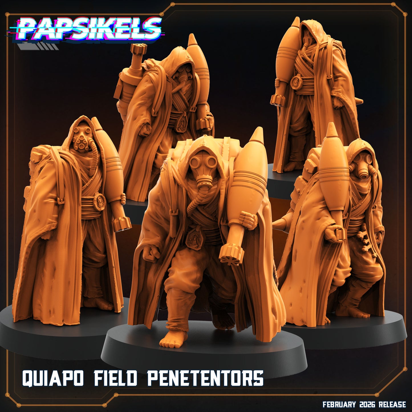 Quiapo Field Penetentors - set of 5 (Sculpted by Papsikels)