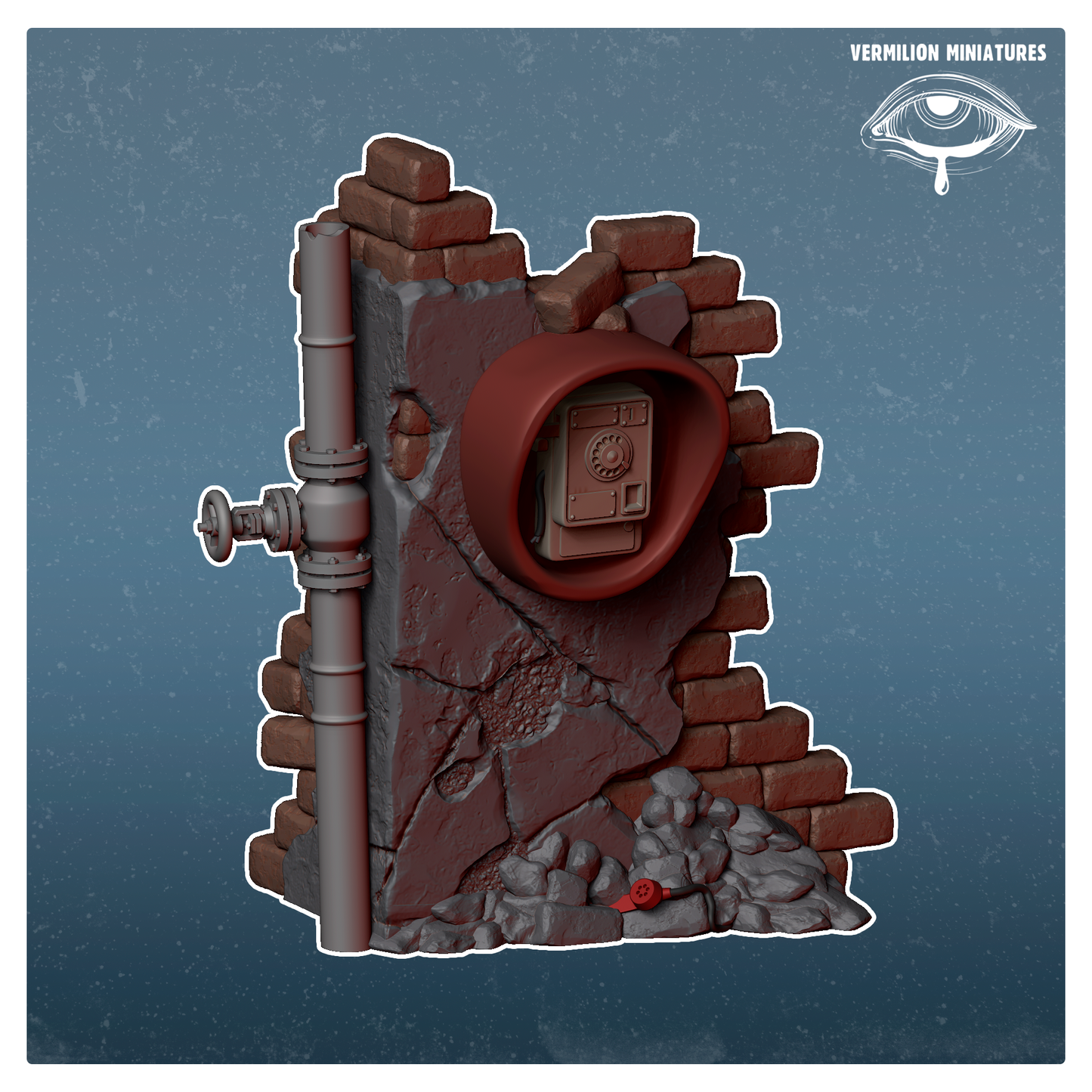 Destroyed City Terrain set (Sculpted by Vermillion Miniatures)