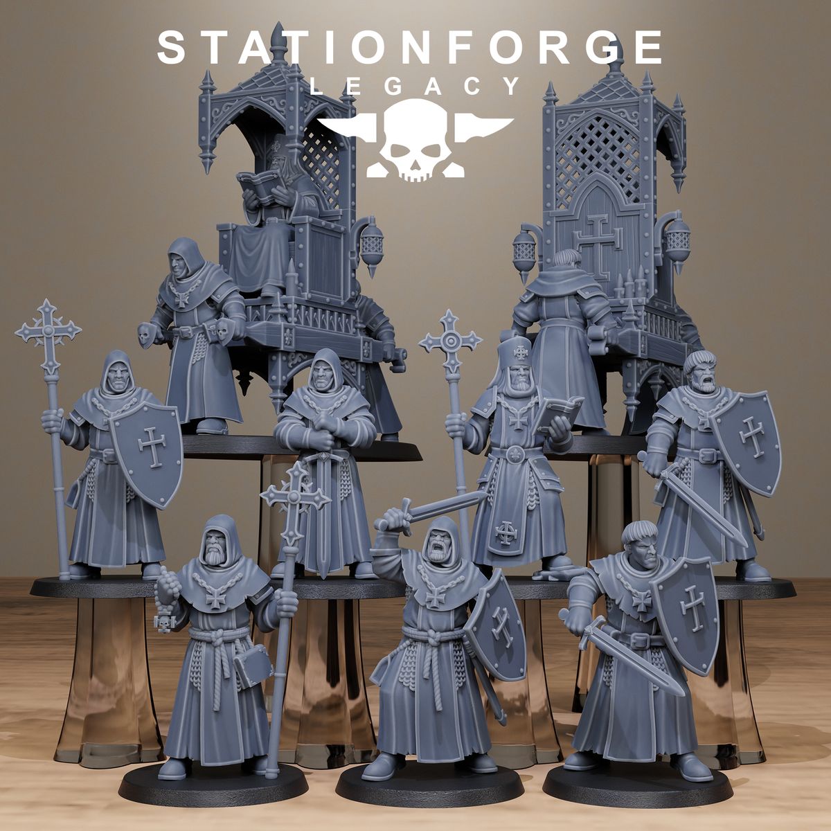 Thorncrest Priests (Sculpted by Stationforge)