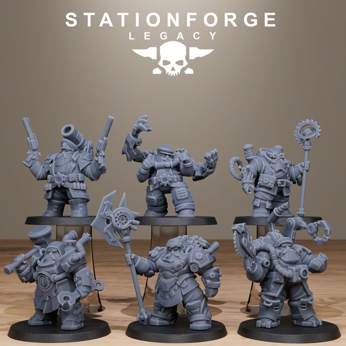 Ironvale Leaders (Sculpted by Stationforge)