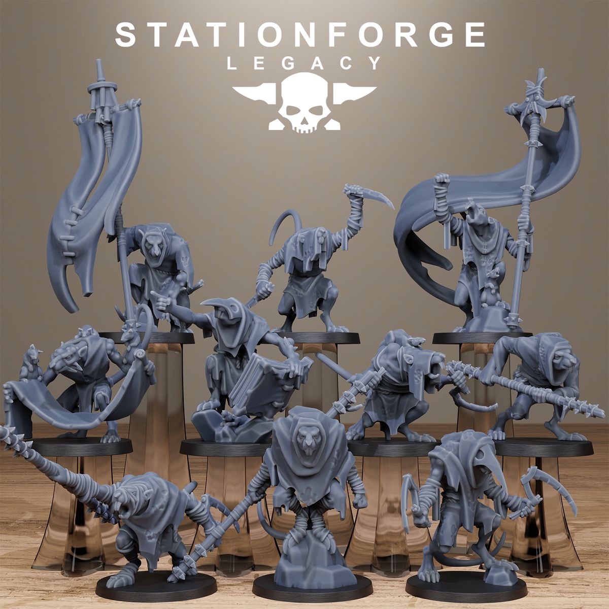 Rotfang Plague Bearers (Sculpted by Stationforge)