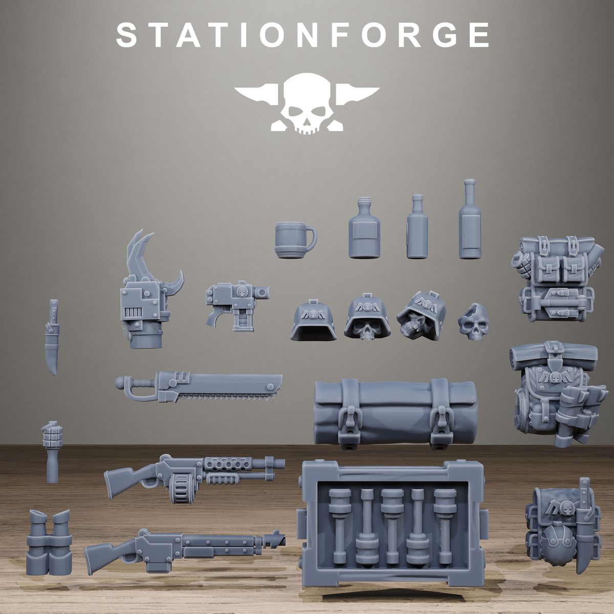 GrimGuard Bits 2 (Sculpted by Stationforge)