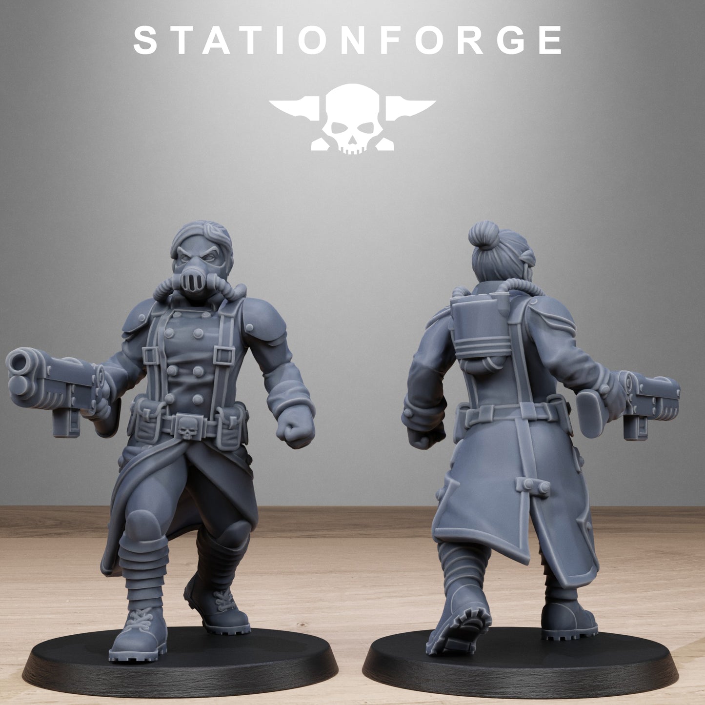 Grimguard Steel Sisters - set of 10 (Sculpted by Stationforge)