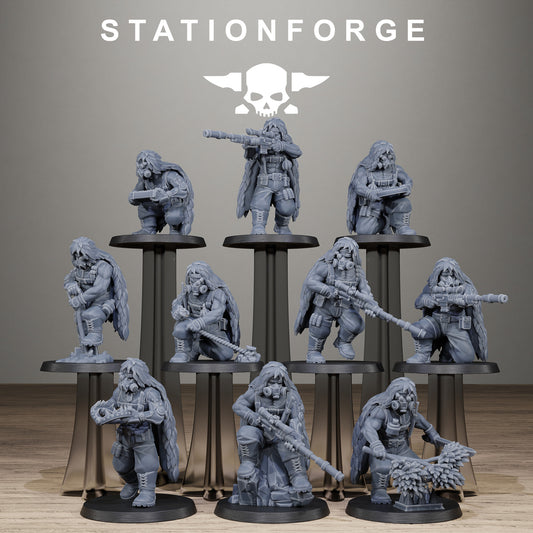 Grimguard Jungle Fighter Snipers (Sculpted by Station Forge)