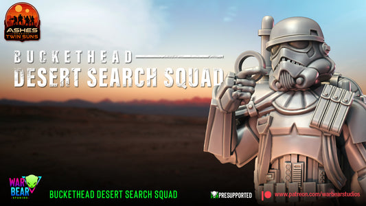 Buckethead Desert Search Squad - set of 7 (Sculpted by War Bear Studios)