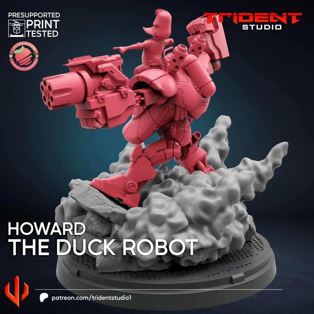 Howard the Duck Robot (Sculpted by Trident Miniatures)
