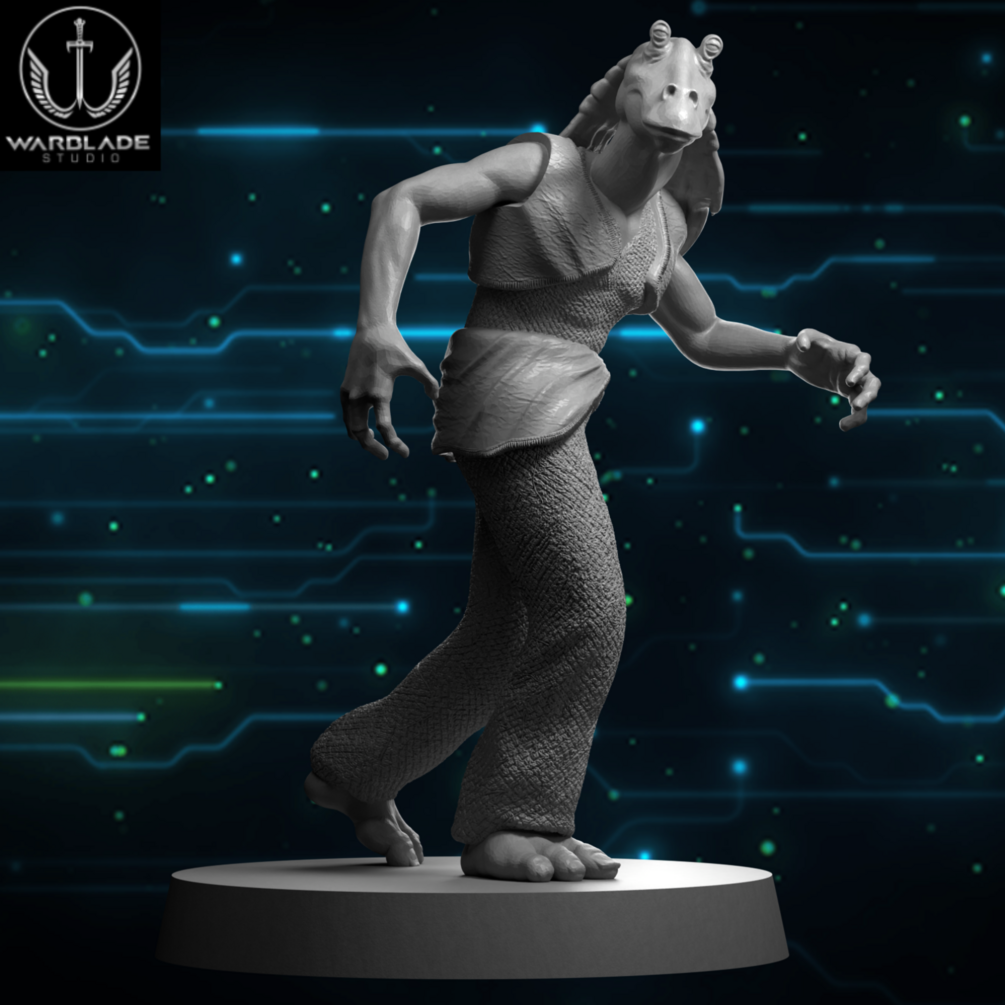 Jar Jar - Fan Art (Sculpted by Warblade Studios)