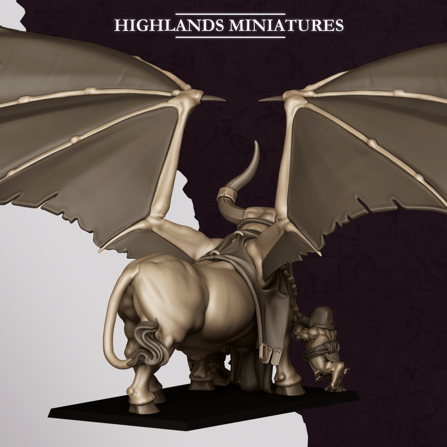Marduk Bull miniature (Sculpted by Highland Miniatures)