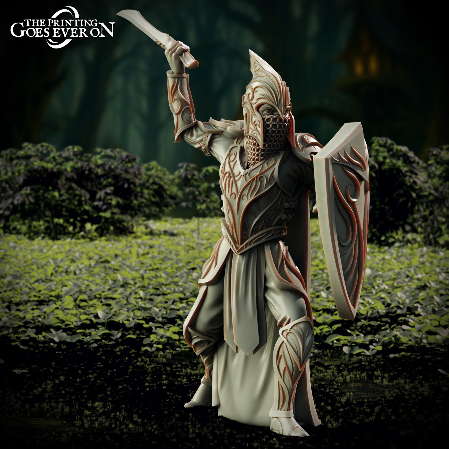 Elderwood Greenmantle Swordsmen - set of 3 (Sculpted by Printing Goes Ever On)